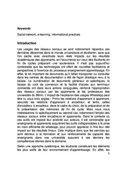 Usages des réseaux sociaux dans la relation enseignant-apprenant