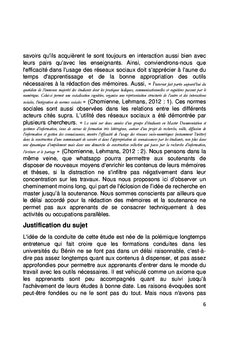 Usages des réseaux sociaux dans la relation enseignant-apprenant