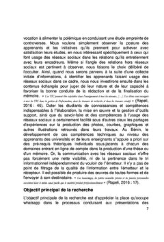 Usages des réseaux sociaux dans la relation enseignant-apprenant