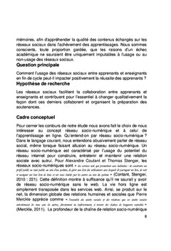 Usages des réseaux sociaux dans la relation enseignant-apprenant