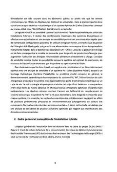 Analyse de Sensibilité d'une Installation Hybride à Base des Sources Renouvelables