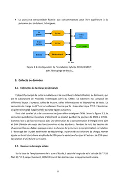 Analyse de Sensibilité d'une Installation Hybride à Base des Sources Renouvelables