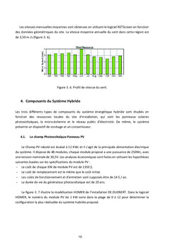 Analyse de Sensibilité d'une Installation Hybride à Base des Sources Renouvelables