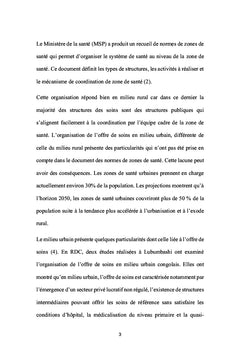 Améliorer la coordination des structures des soins en milieu urbain