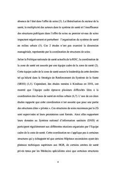 Améliorer la coordination des structures des soins en milieu urbain