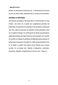 Améliorer la coordination des structures des soins en milieu urbain