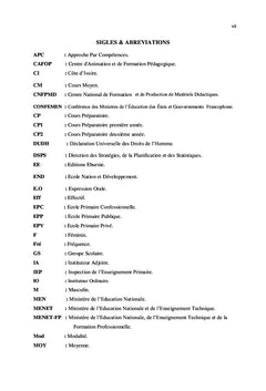 Scolarisation précoce et rendement scolaire des apprenants