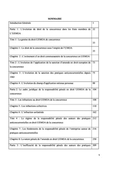 La responsabilité pénale des auteurs des pratiques anticoncurrentielles en droit UEMOA de la concurrence
