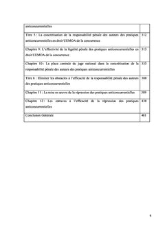 La responsabilité pénale des auteurs des pratiques anticoncurrentielles en droit UEMOA de la concurrence