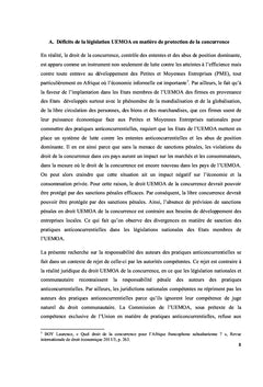 La responsabilité pénale des auteurs des pratiques anticoncurrentielles en droit UEMOA de la concurrence
