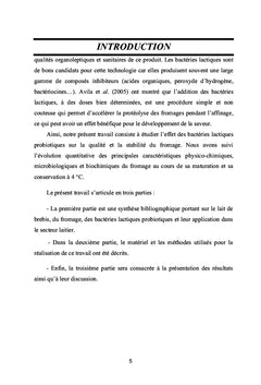 Formulation du fromage "Saint-Paulin" à base des probiotiques