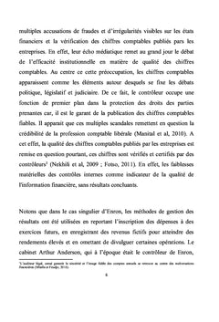Impact de l'environnement institutionnel