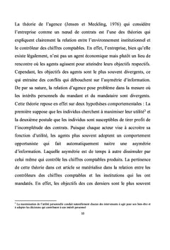 Impact de l'environnement institutionnel