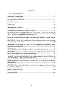 Installation des éleveurs peuls et les conflits avec les agriculteurs