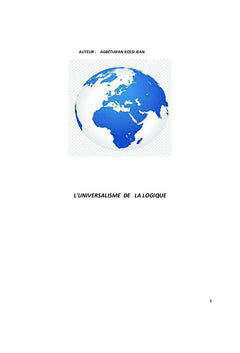 L'Universalisme de la Logique