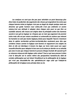 L'Universalisme de la Logique