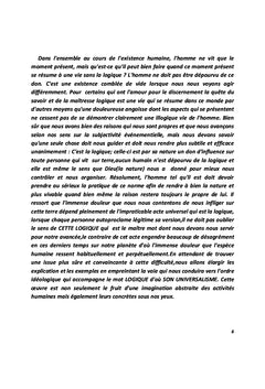 L'Universalisme de la Logique