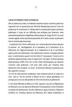 Stage en Pharmacologie