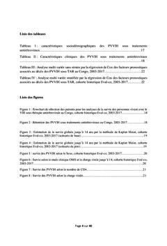 Mémoire d'analyse de survie en Epidémiologie