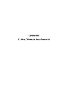 Coronavirus L'ultime Délivrance d'une Pandémie