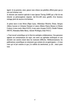 TRANSFORMATION STRUCTURELLE DE L'AGRICULTURE AU SENEGAL :