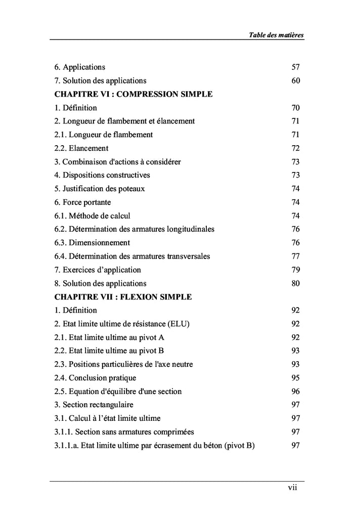 Calcul des éléments en béton armé: Cours et exercices corrigés