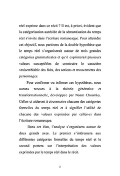 Catégorisation et sémantisation du temps réel