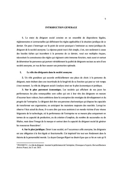 Le dirigeant de la société anonyme en droit français et OHADA