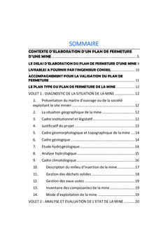 Guide d'élaboration d'un plan de fermeture d'une mine
