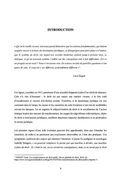 Algorithmes et évolution du droit