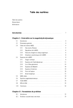 Modélisation thermique et massique lors de la présence MHD