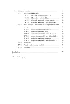 Modélisation thermique et massique lors de la présence MHD
