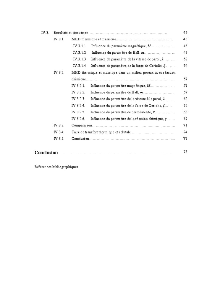 Modélisation thermique et massique lors de la présence MHD