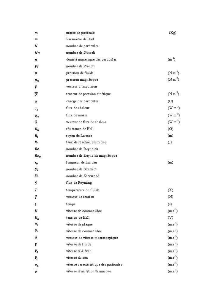 Modélisation thermique et massique lors de la présence MHD