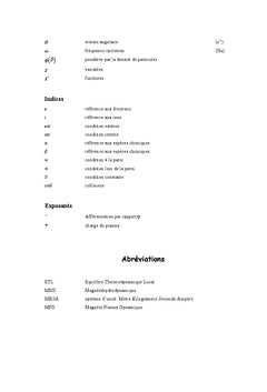 Modélisation thermique et massique lors de la présence MHD