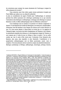 L'annihilation et la paupérisation anthropologiques