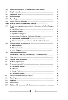 Faisabilité du mélange de métakaolin et de la chaux comme liant