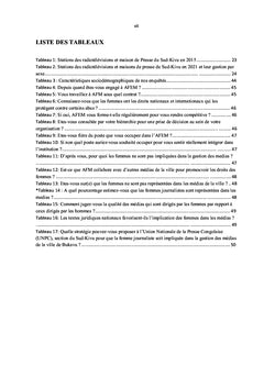 Implication des medias dans la promotion des droits des femmes