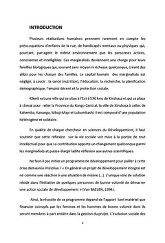 Developpement socio-economique de la ville de Kikwit a l'horizon 2050