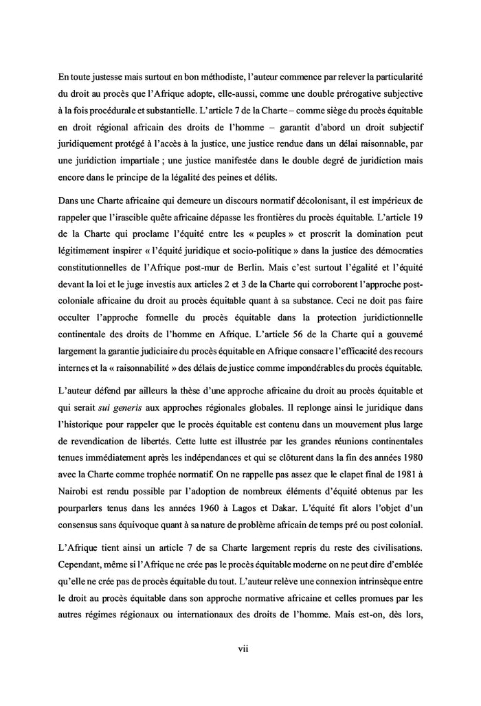 Le droit à un procès équitable en droit africain des droits de l'Homme
