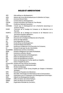 Paradoxe des ressources naturelles et de la pauvreté en RDC