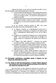 Paradoxe des ressources naturelles et de la pauvreté en RDC