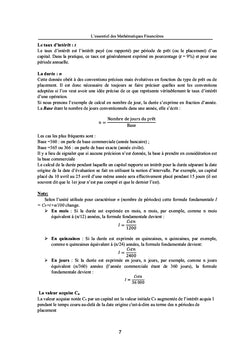 L'essentiel des Mathématiques Financières