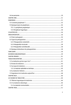 Initiation à la sémantique et la traduction