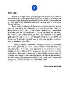 La gestion budgétaire en RDC, une affaire ésotérique
