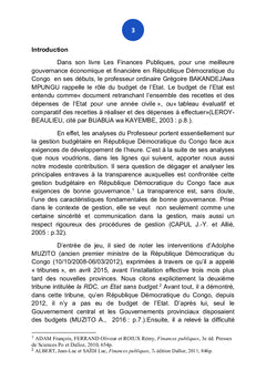 La gestion budgétaire en RDC, une affaire ésotérique