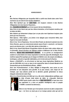 Theobroma Cacao, Don de Dieu à la Côte D'Ivoire. Tome II