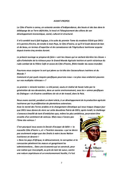 Theobroma Cacao, Don de Dieu à la Côte D'Ivoire. Tome II