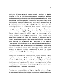 Violence conjugales et parentalité