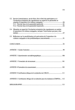 Violence conjugales et parentalité